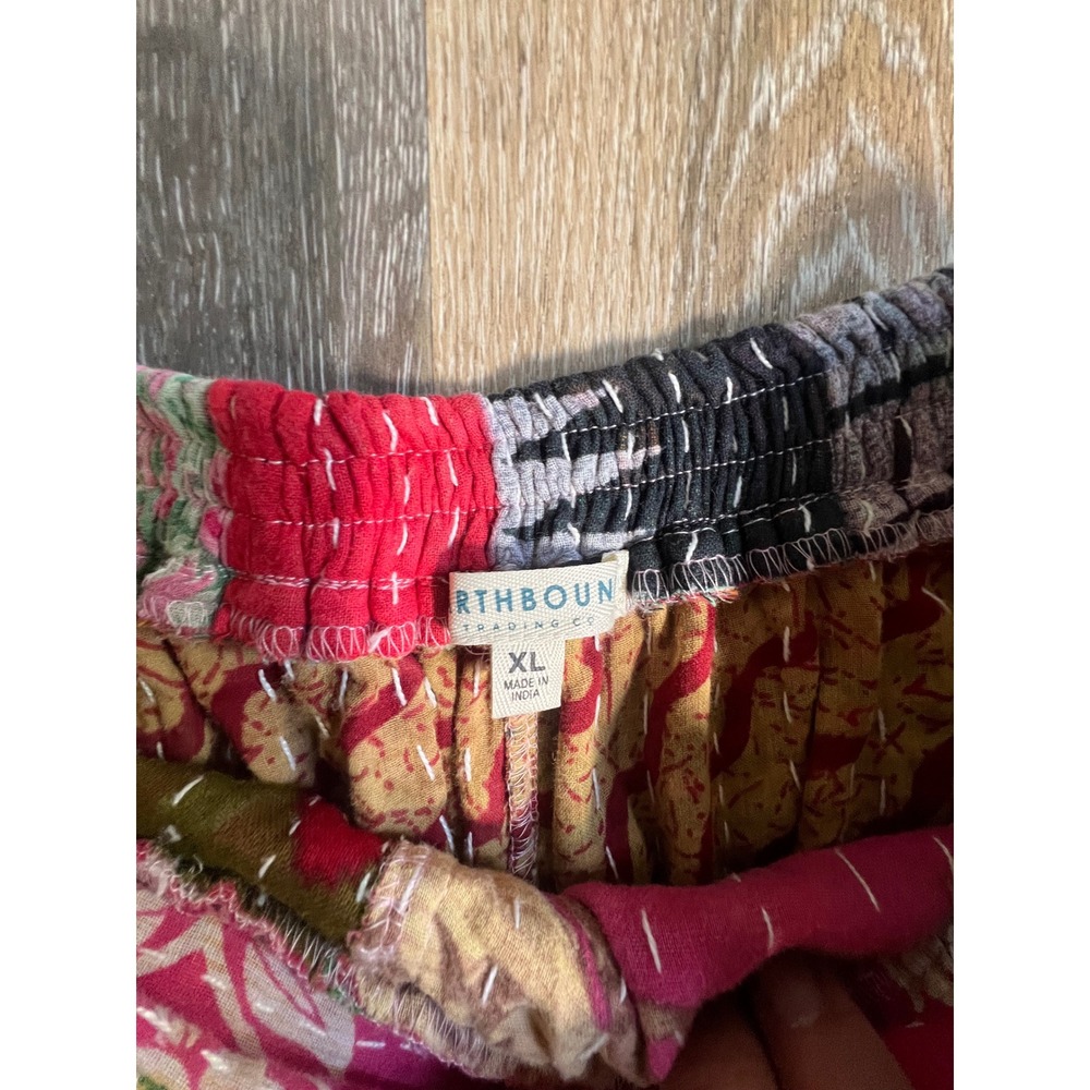 Earthbound Trading Co Patchwork Pants Womens XL M… - image 2